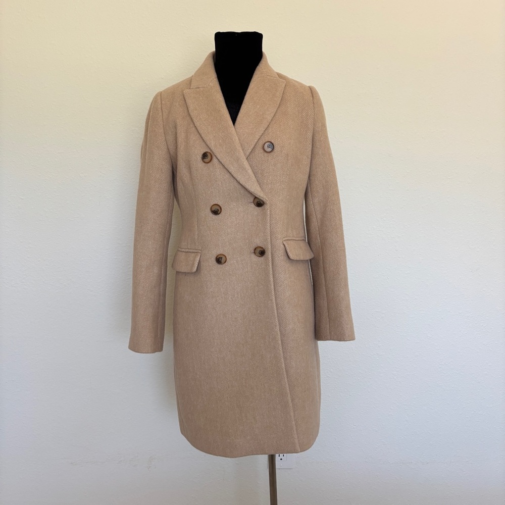 Ann Taylor Loft Camel Peacoat